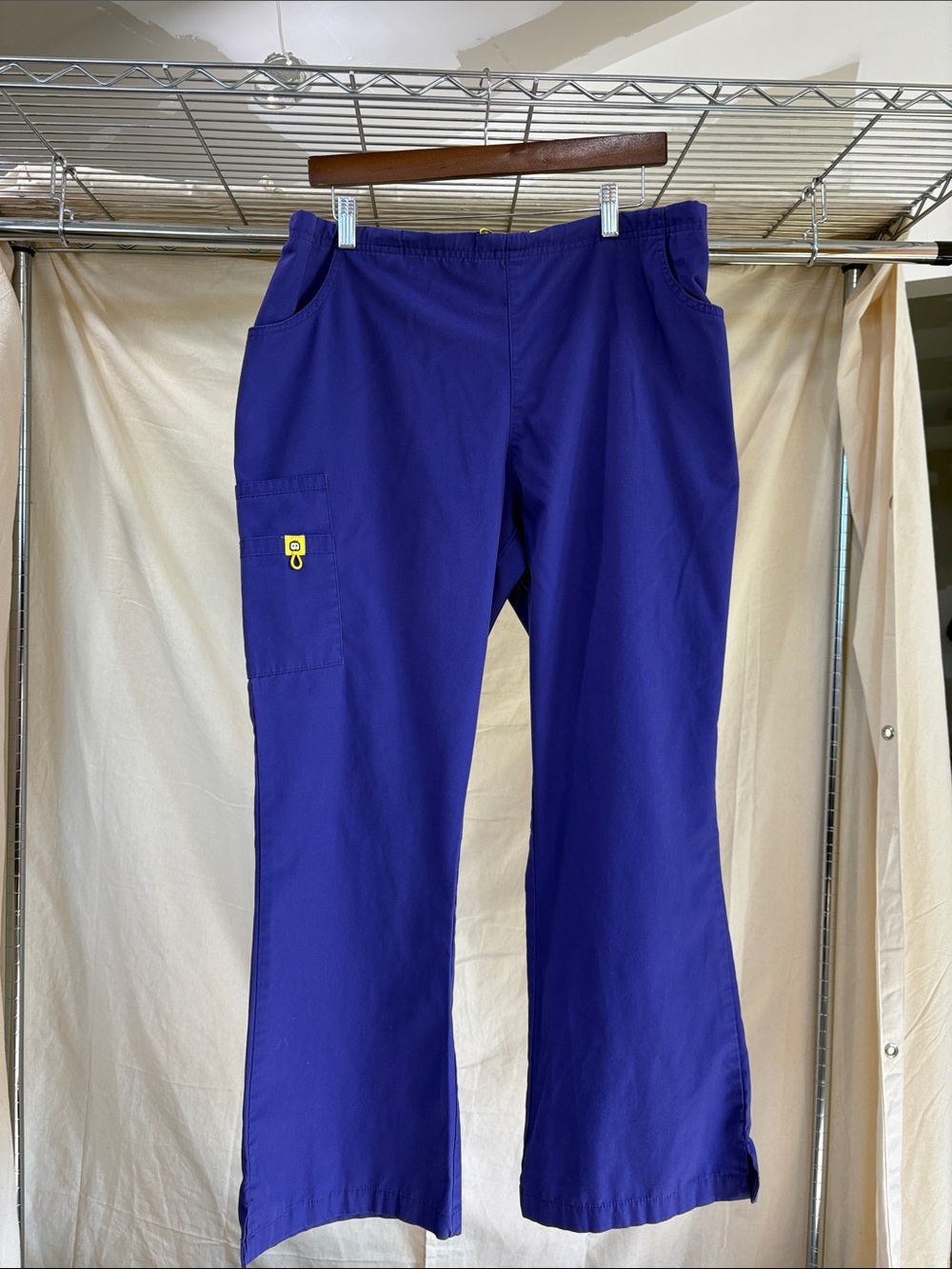 WonderWink Women's Boot Cut Scrub Pants in Royal Purple